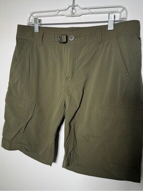 REI Women's 12 Olive Green Relaxed Fit Cargo Shorts